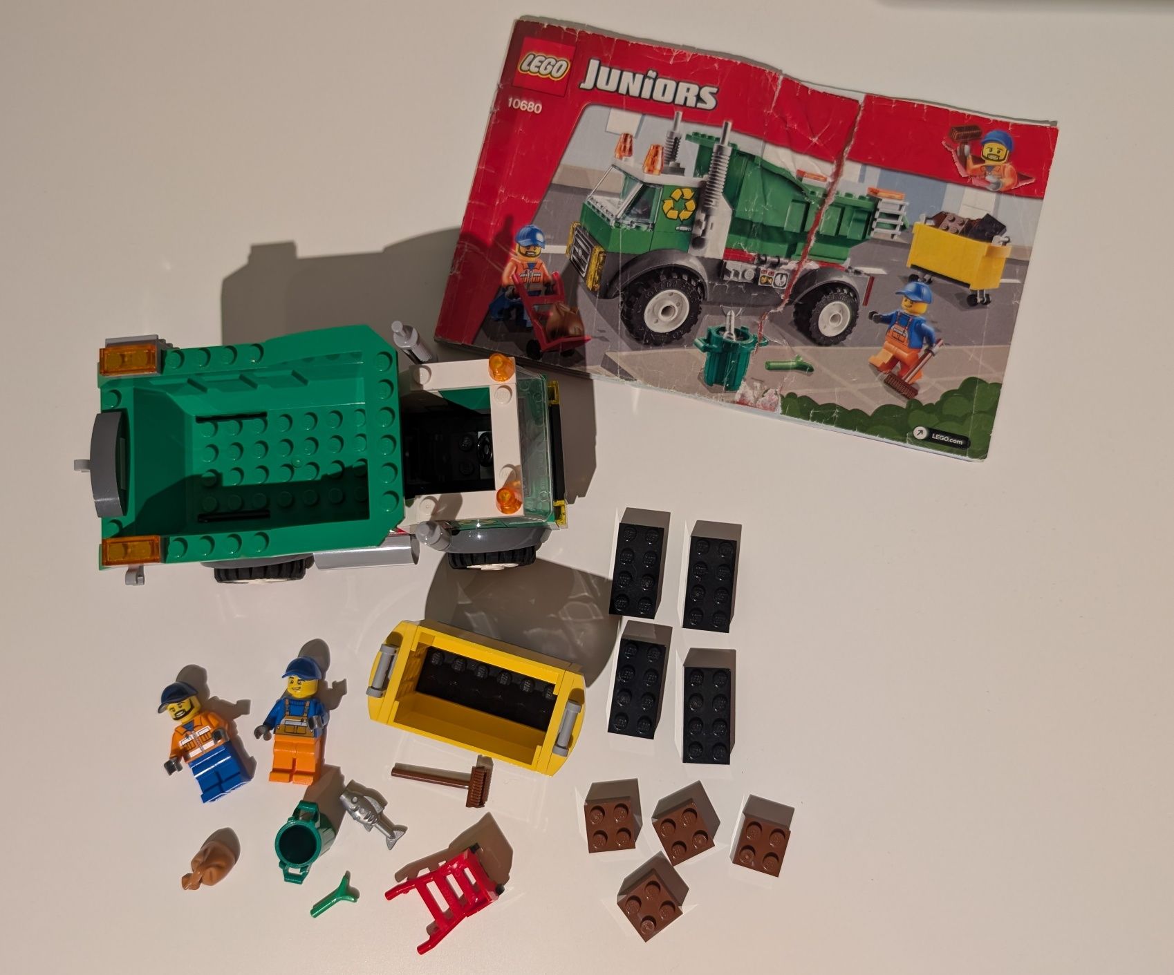 LEGO Juniors 10680 śmieciarka samochód Garbage Truck z instrukcją