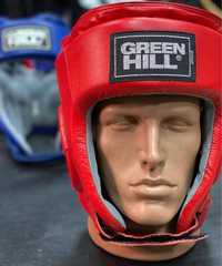 Боксёрский шлем Грин Хилл Green Hill кожа печать ФБУ