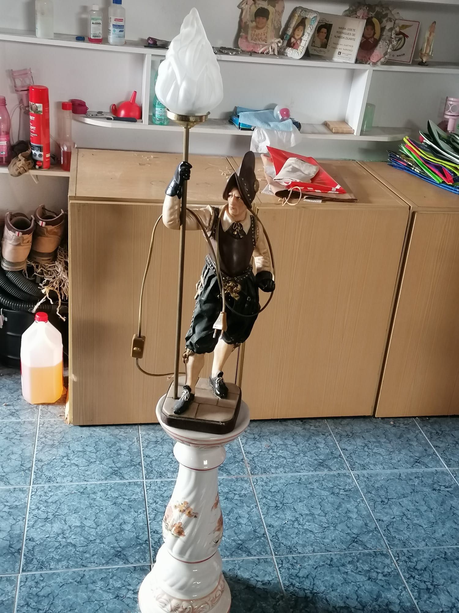 Candeeiro em ceramica