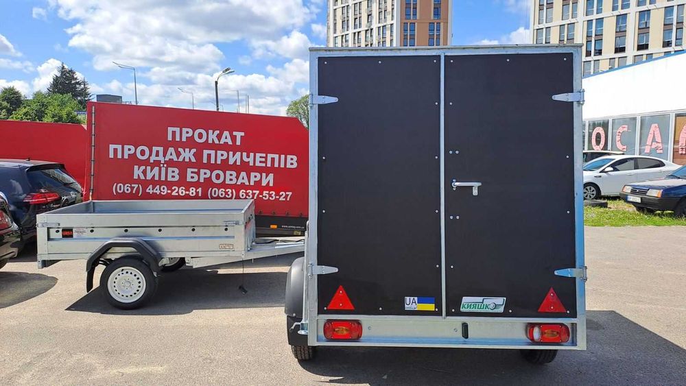 легковий причіп фургон легковой прицеп фургон цинк рама бакелит