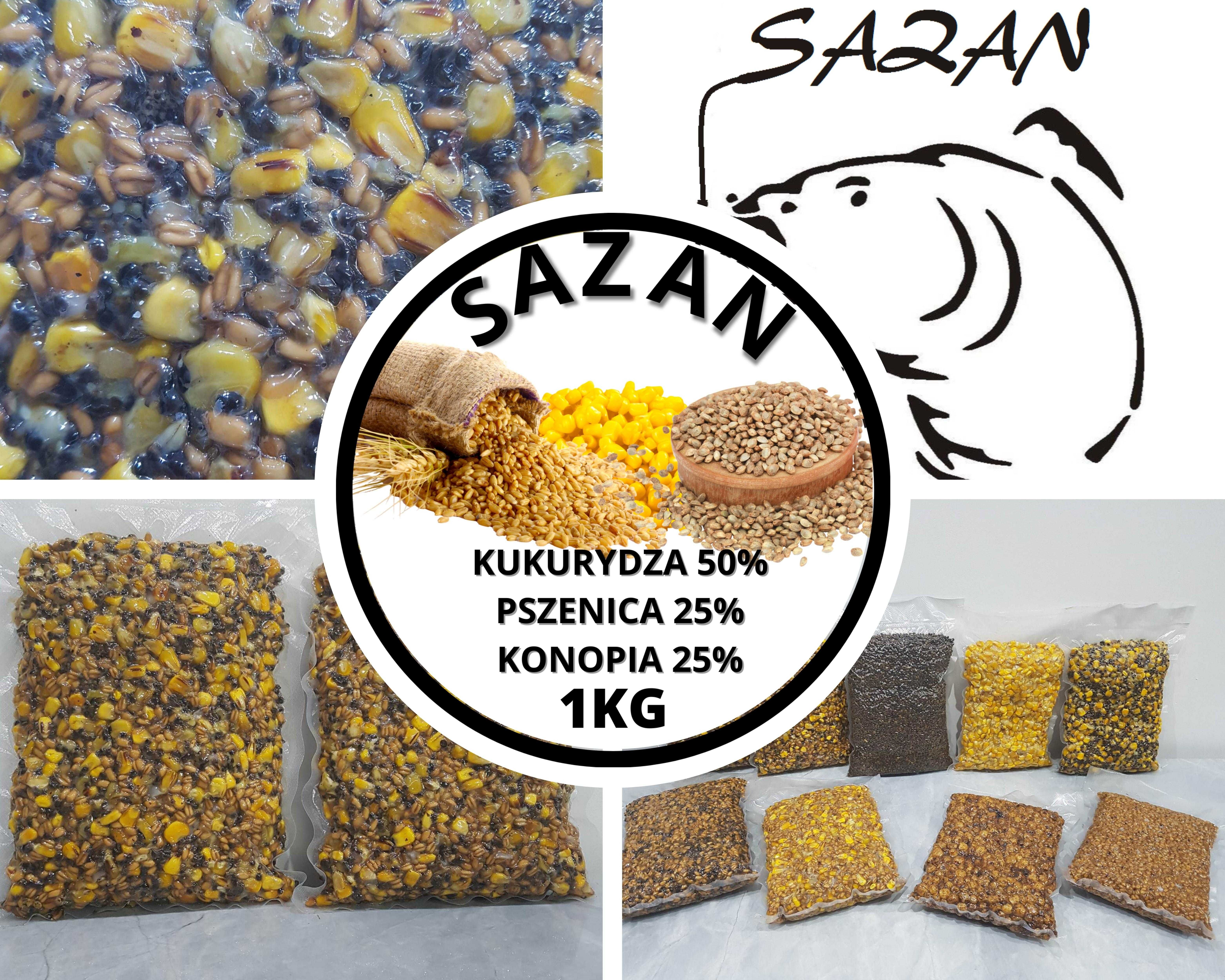 15 kg Mix Kukurydza Pszenica Konopie ZANĘTA WĘDKARSKA Sazan Baits