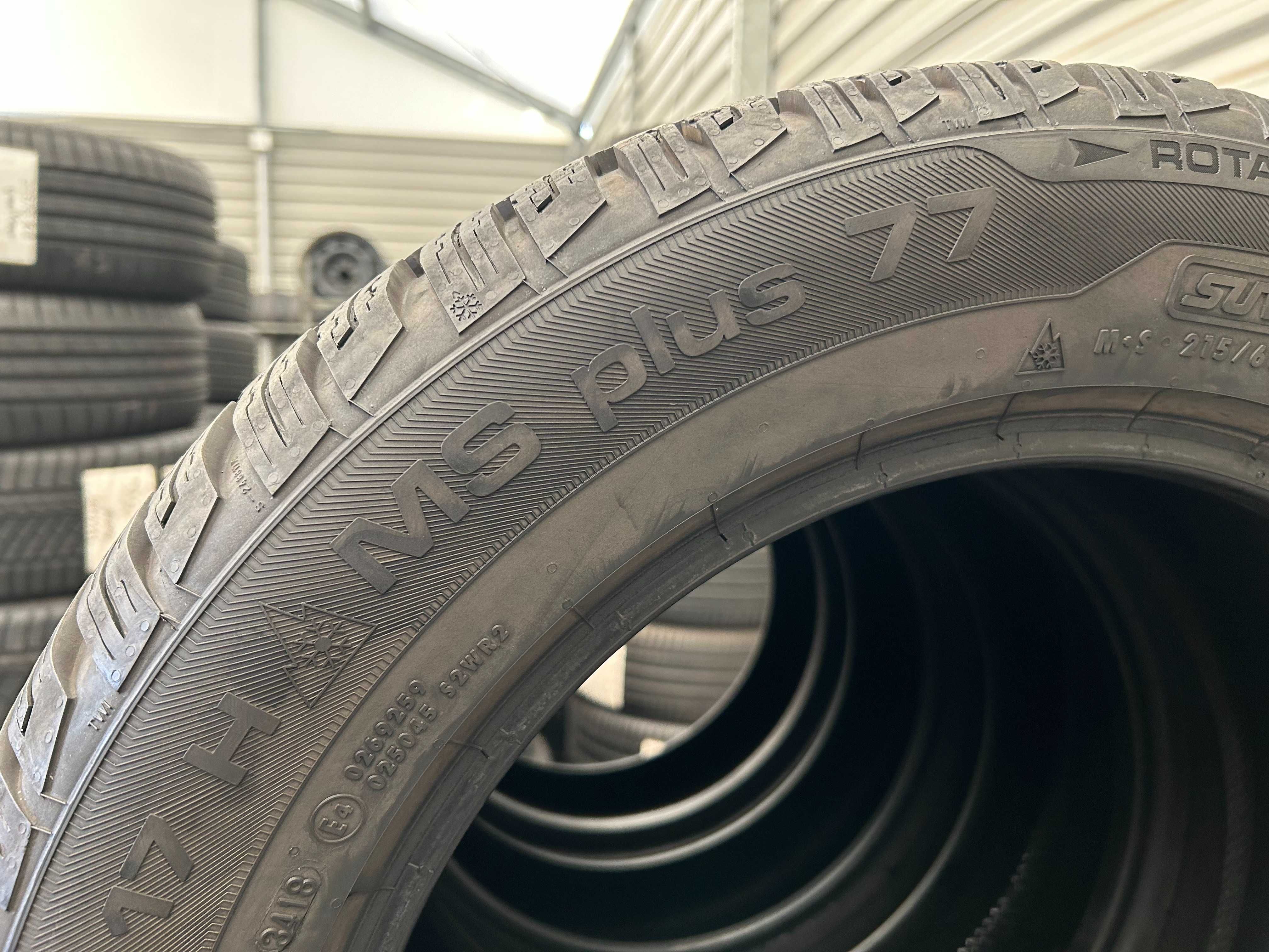 4szt zimowe 215/60R17 Uniroyal 8,2mm 2018r świetny stan! Z1264 gwaranc