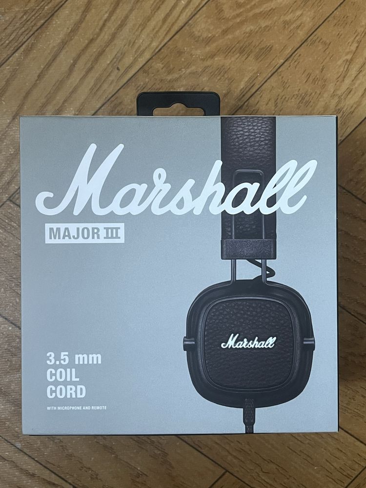 Marshall Major III коричневого кольору дротові