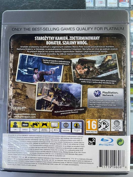 PS 3 - Uncharted 2 - PL - Możliwa Wymiana Sklep Wolumen M.Wawrzyszew