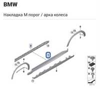 Опора порога БМВ G06