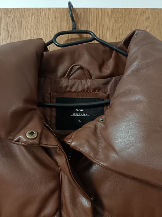 Kurtka puffer czekoladowa