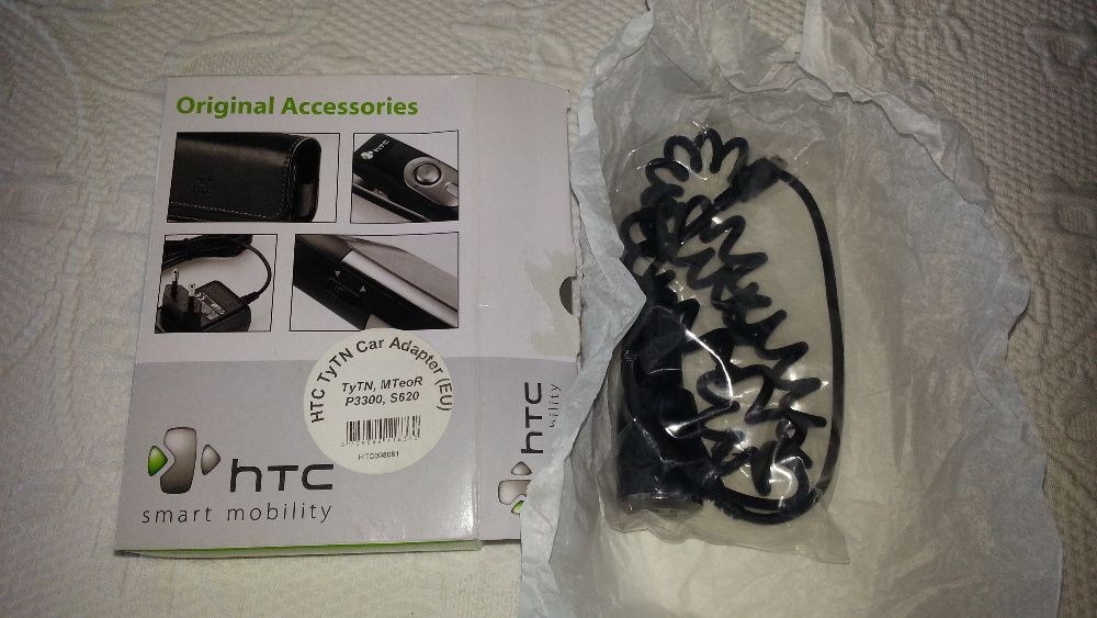 Carregador viatura HTC mini usb