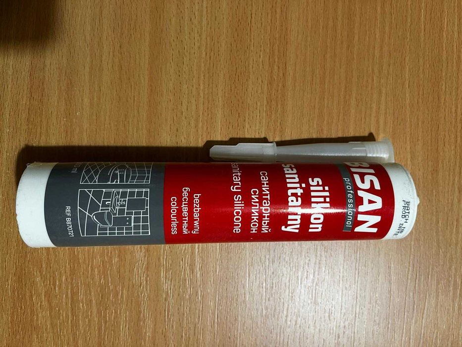 Silikon sanitarny bezbarwny, Bisan