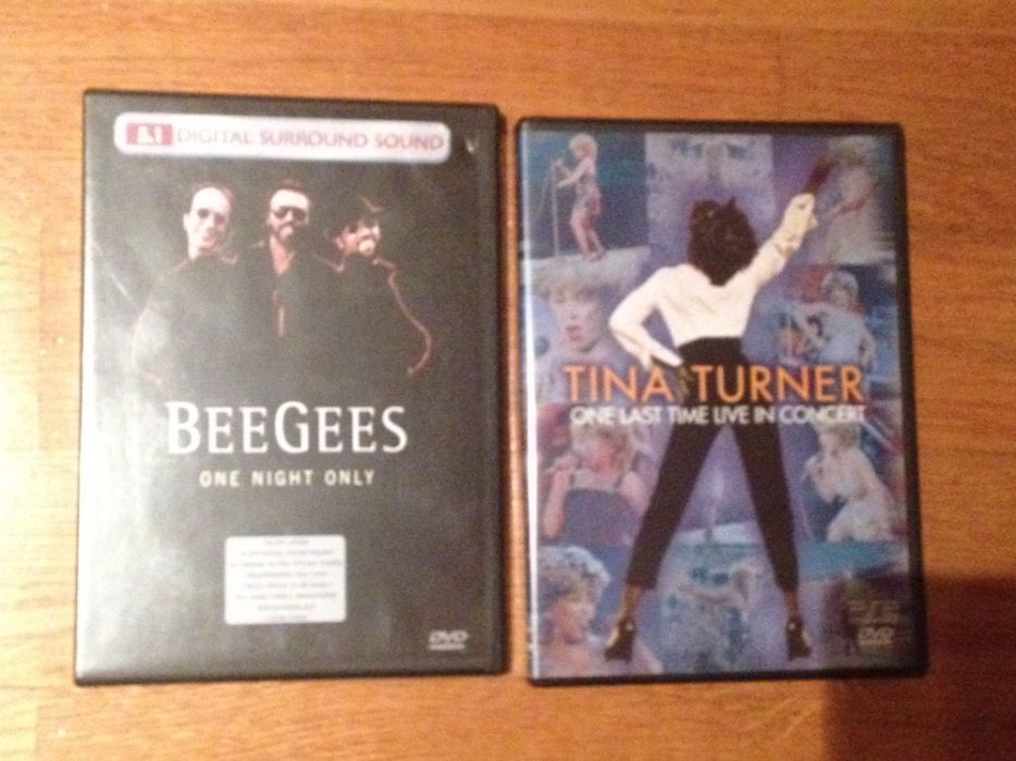 Concerto em DVD Tina Turner e BeeGees