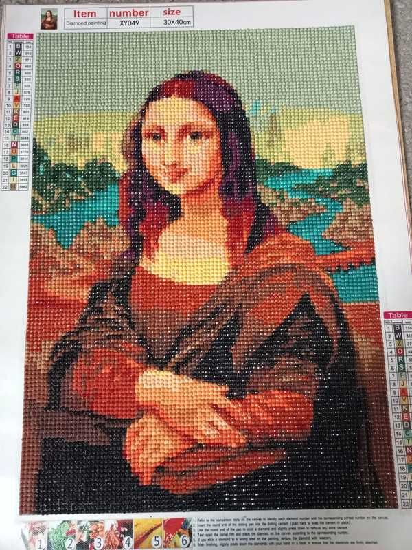 Haft diamentowy Mona Lisa 30x40 cm