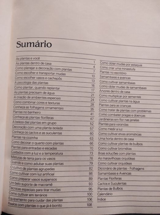 Plantas dentro de casa