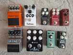 Педалборд  boss ds 1x  rowin looper  distortion педаль