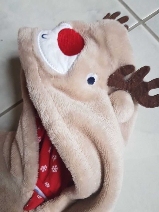 So Cute pluszowy kombinezon dres piżama pajacyk śpiwór  renifer