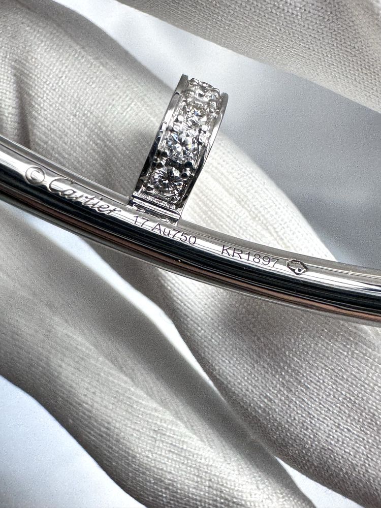 Золотой браслет гвоздь в стиле Cartier JUSTE UN CLOU
