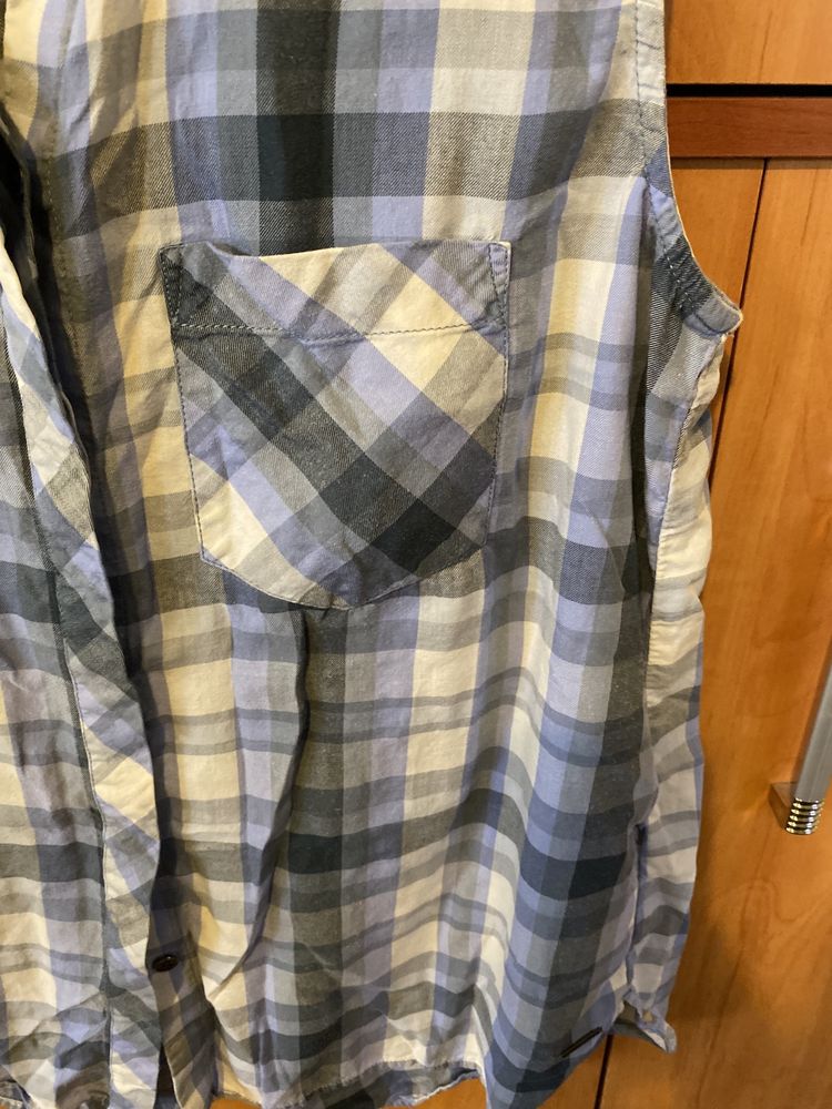 Bluzka bezrękawnik kratka calvin klein M