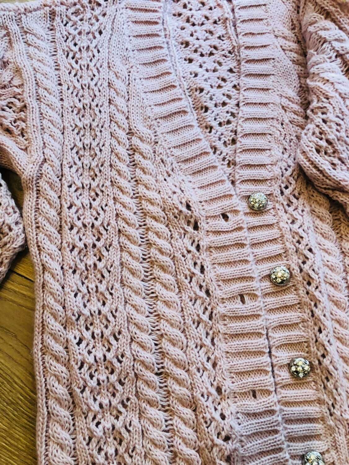 Kardigan ADELE Rose MIMOSSA oversize różowy sweter