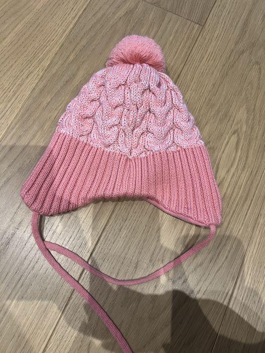 Czapka zimowa Reima Paljakka 50cm, wełna merynos+polar, sunset pink
