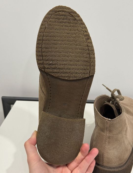 Чоловічі шкіряні замшеві туфлі (дезерти) Zara