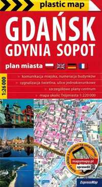 Gdańsk, Gdynia, Sopot. Plan miasta 1:26 000 ExpressMap (Nowa)