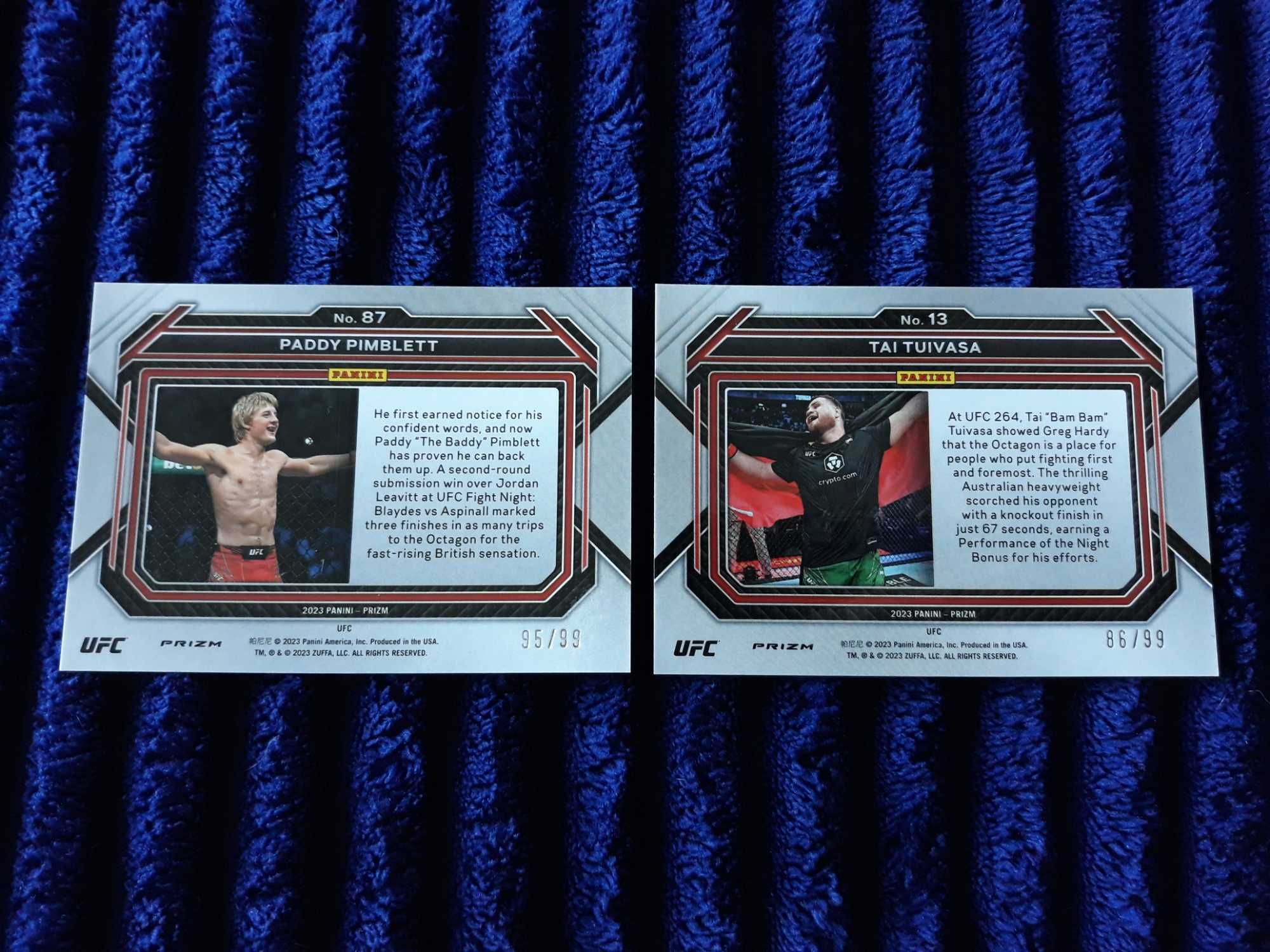 Panini Prizm UFC 2023 - Pimblett & Tuivasa - pandora prizm - /99