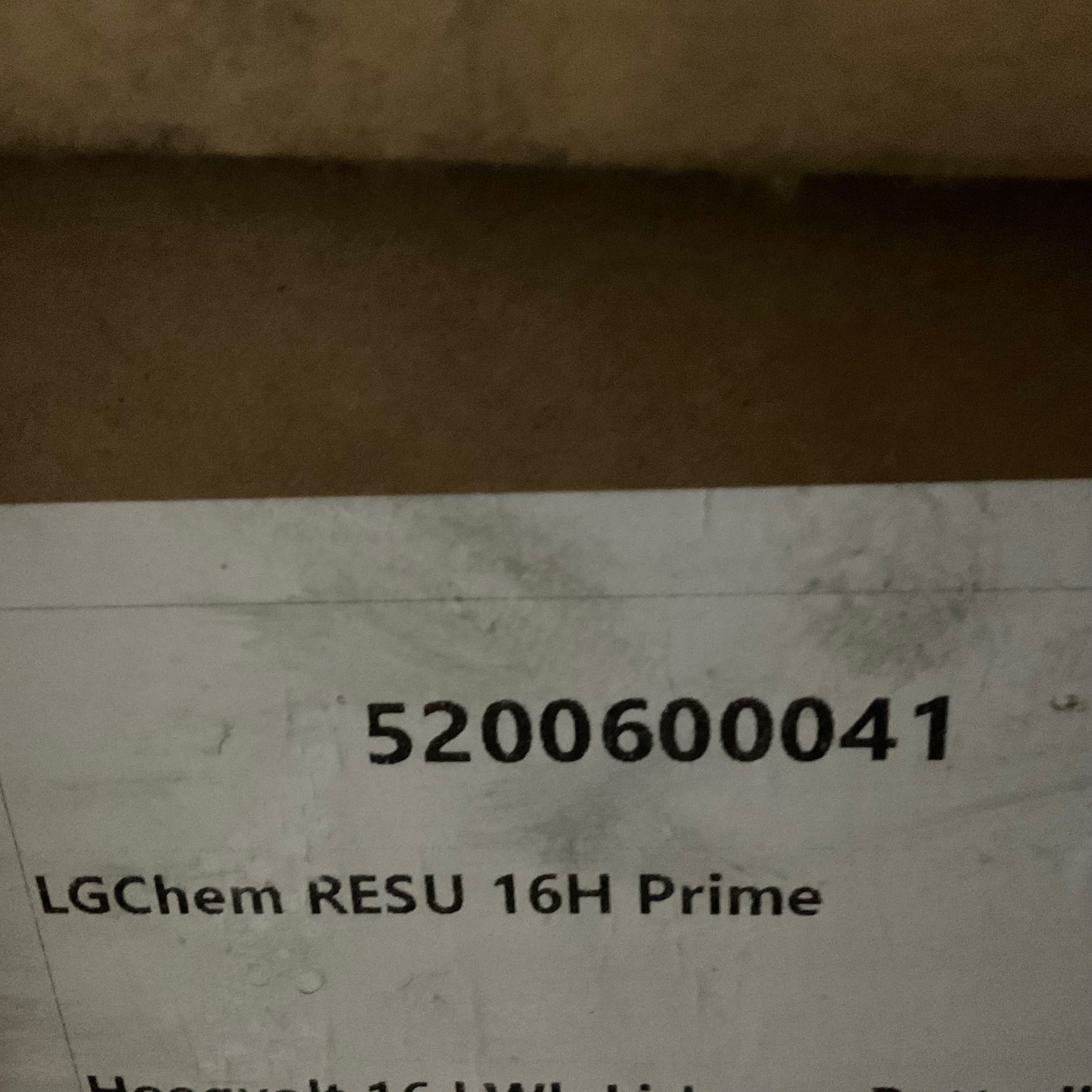 Lg chem resu 16h prime 16kw