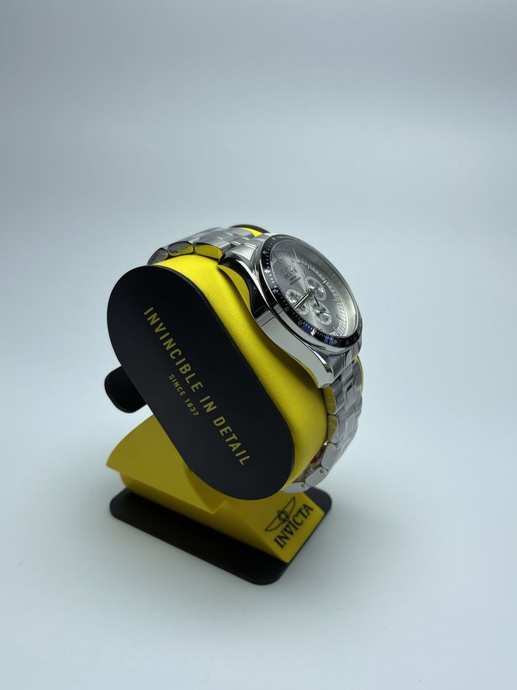 Invicta 45966, чоловічий сріблястий годинник інвікта