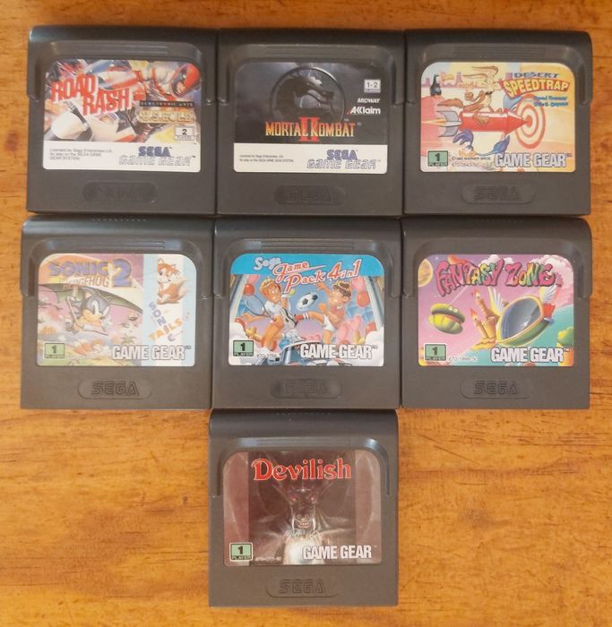 Game Gear Vários Jogos.