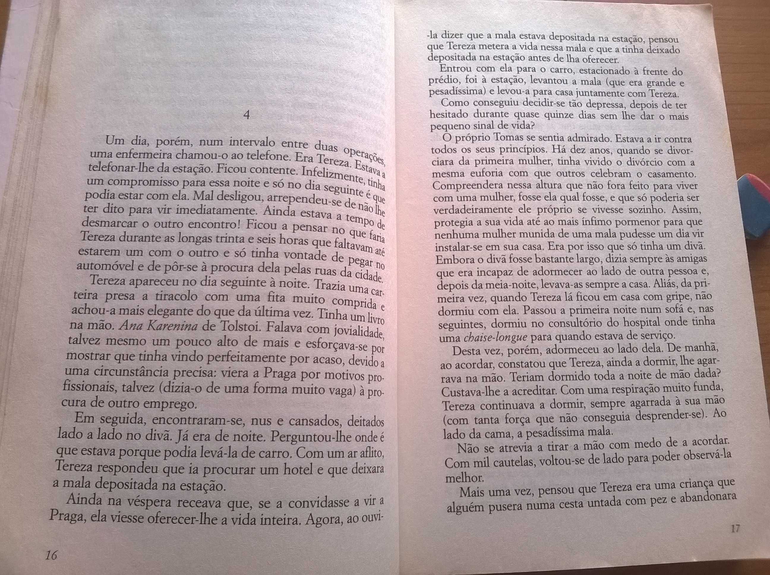 A Insustentável Leveza do Ser - Milan Kundera