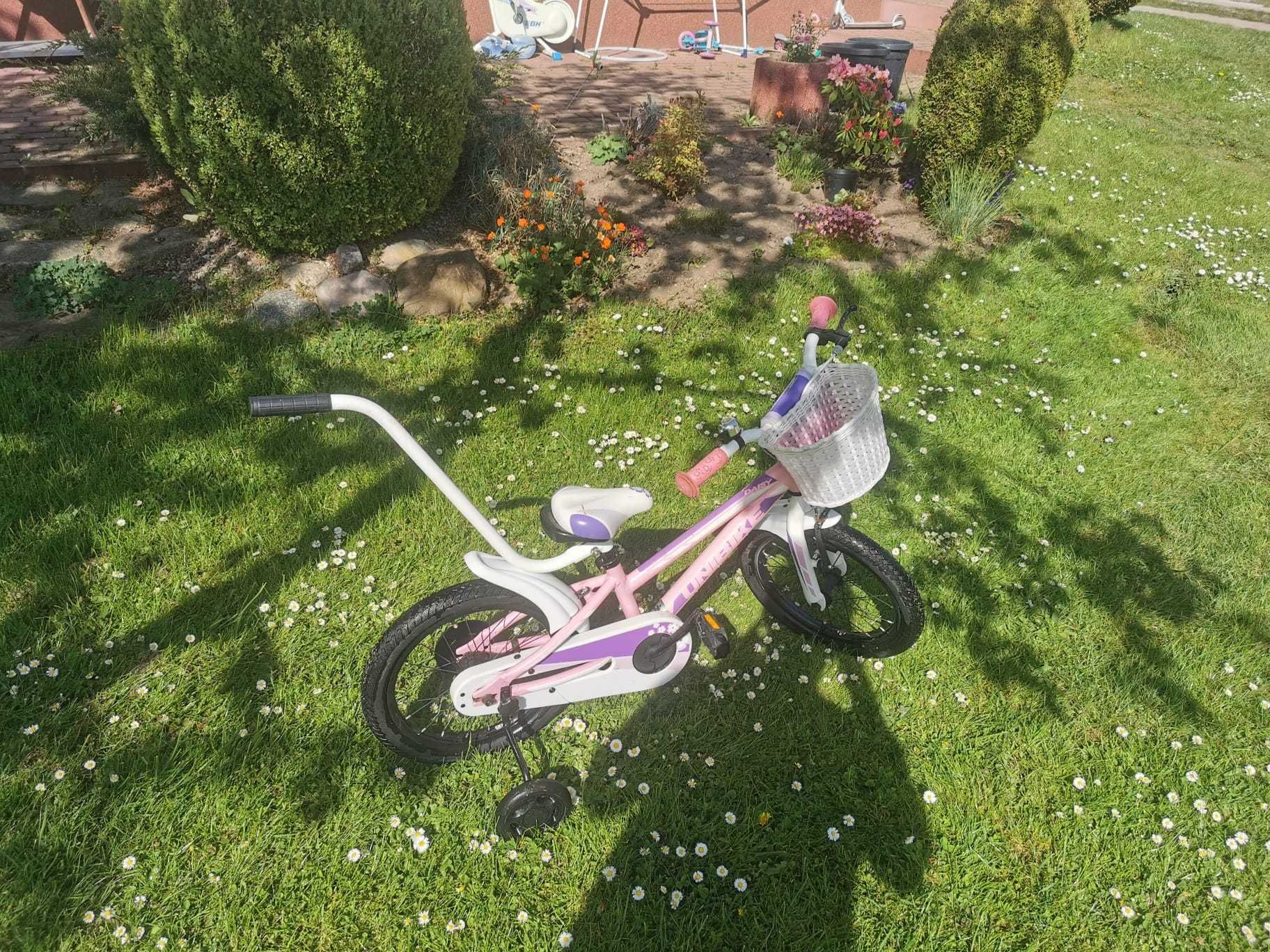 Rower dziecięcy Unibike DAISY koło 16 " różowy Aluminiowy