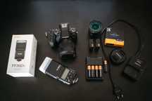Lumix DMC-G80M + 12-60mm + 25mm f1.8 + akcesoria