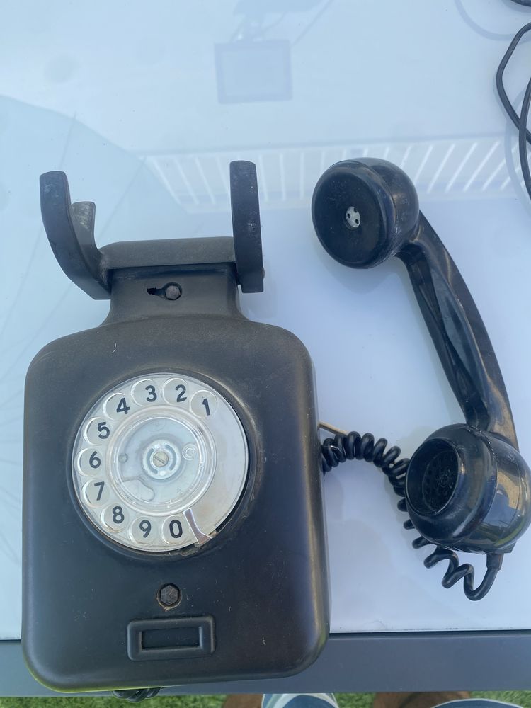 Telefone Antigo 1953 + telefone parede+ telefone madeira+ telefone azu