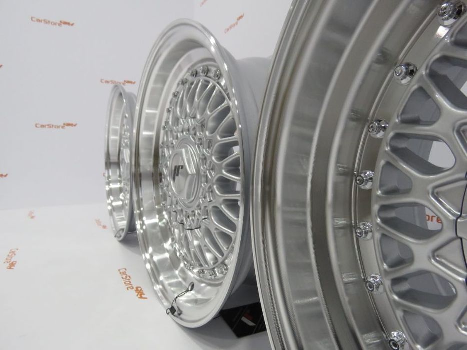 Jantes Japan Racing JR9 15 '' 7 + 8j et20 4x100 + 108 Silver