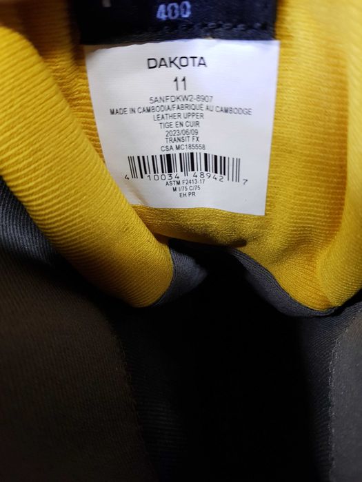 Buty robocze DAKOTA rozm 44 wkł 29 cm S3