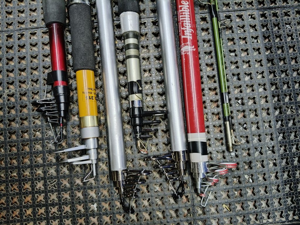 Vendo estas canas de pesca preços de 10€ a 20€