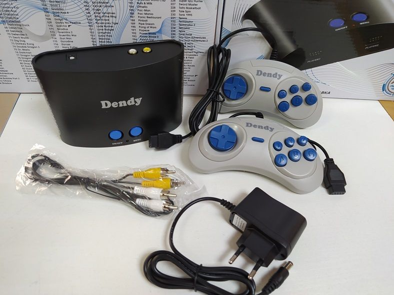 Приставка Денди 255 игр Dendy Dendi Сюбор картридж Марио Танчики 8 бит
