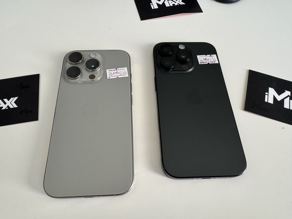 iPhone 16 Pro 256Gb Black, Natural Titanium, Офіційна Гарантія, Європа