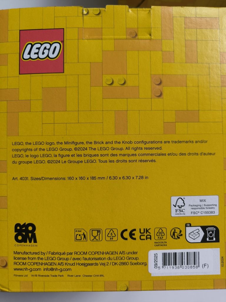 Pojemnik na klocki LEGO głowa mała