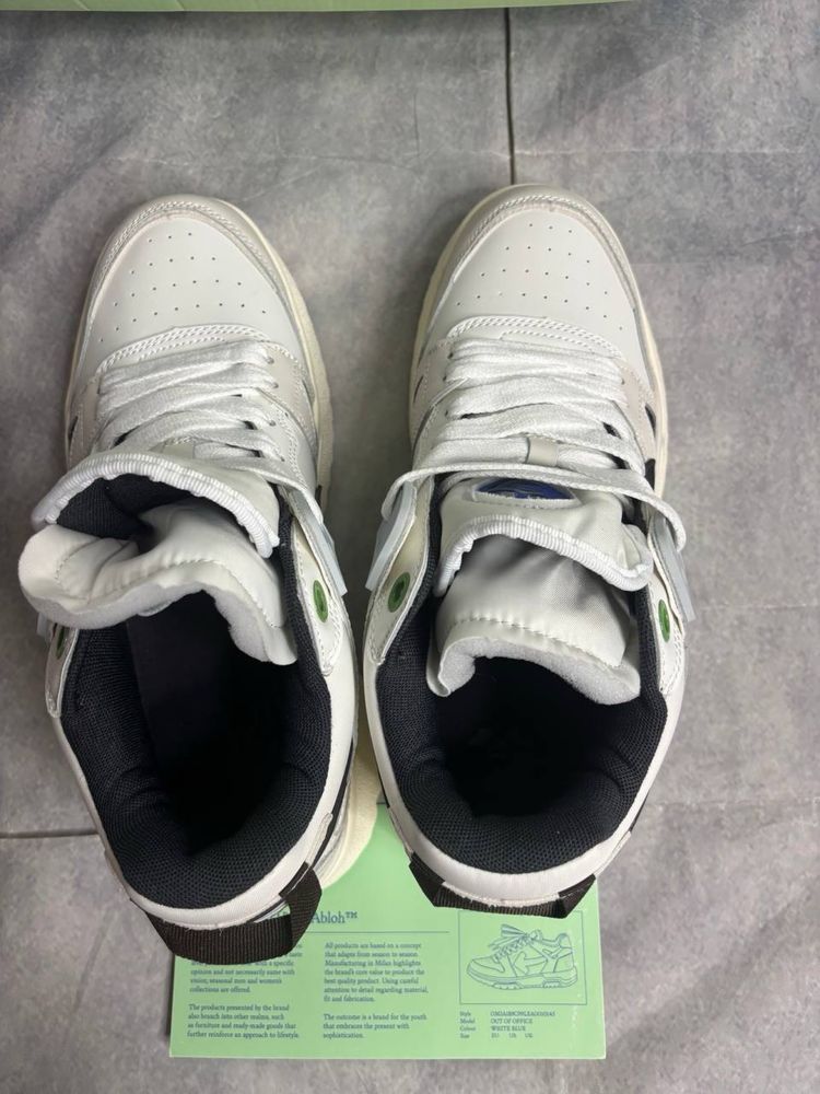 Кроссовки Off White Zapatillas - Lea , Black White , Офф Вайт 43 44