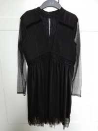 ZARA piękna czarna sukienka sylwester r. S 36