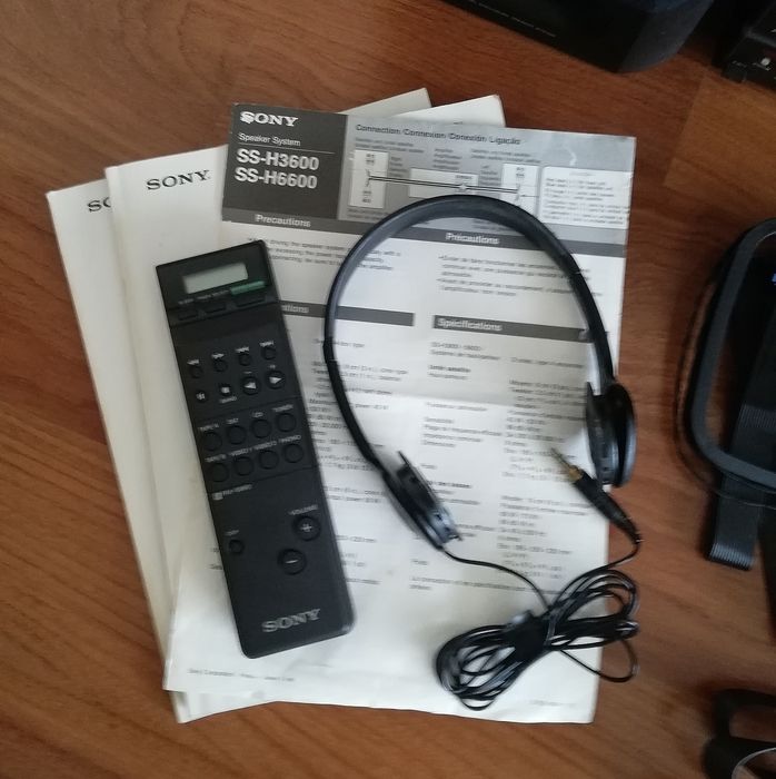 Aparelhagem Sony MHC6600 e colunas SS-H6600, de 1991
