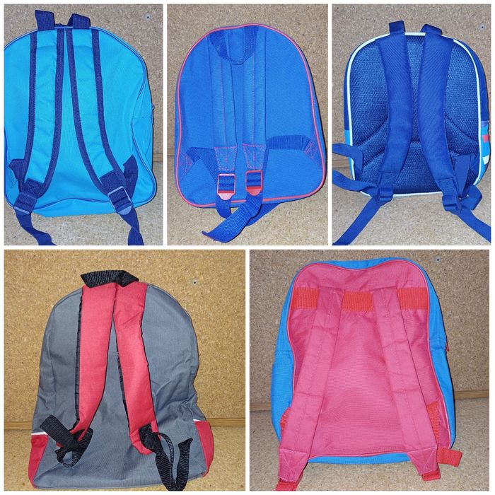 Mochilas de criança, Homem Aranha, Sónic, Mickey.