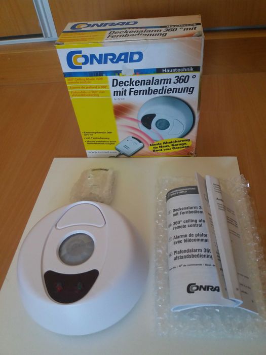 Alarme de teto 360º com controle remoto