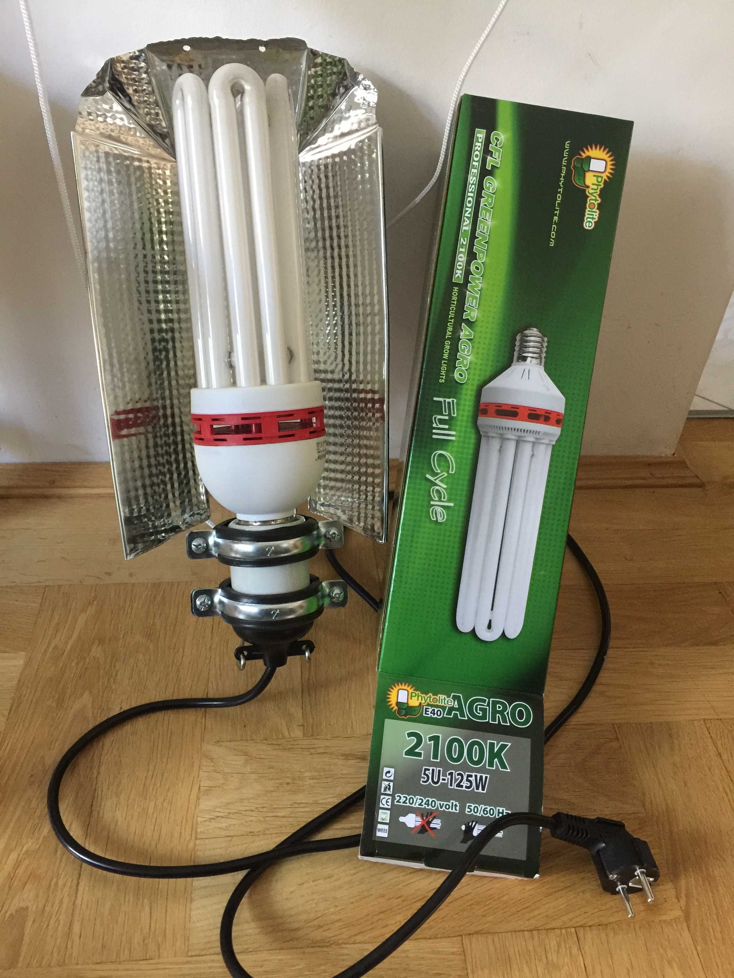 Odbłyśnik do żarówki CFL 125 W, gwint e40