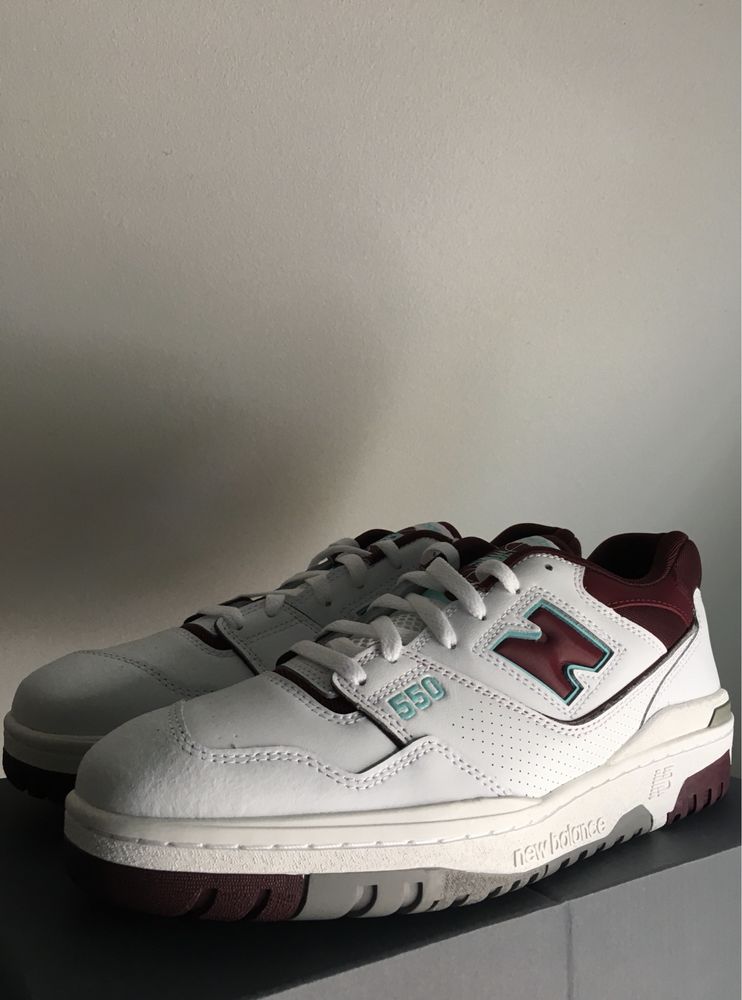 New Balance 550 Cyan Burgundy white nb550 45,5