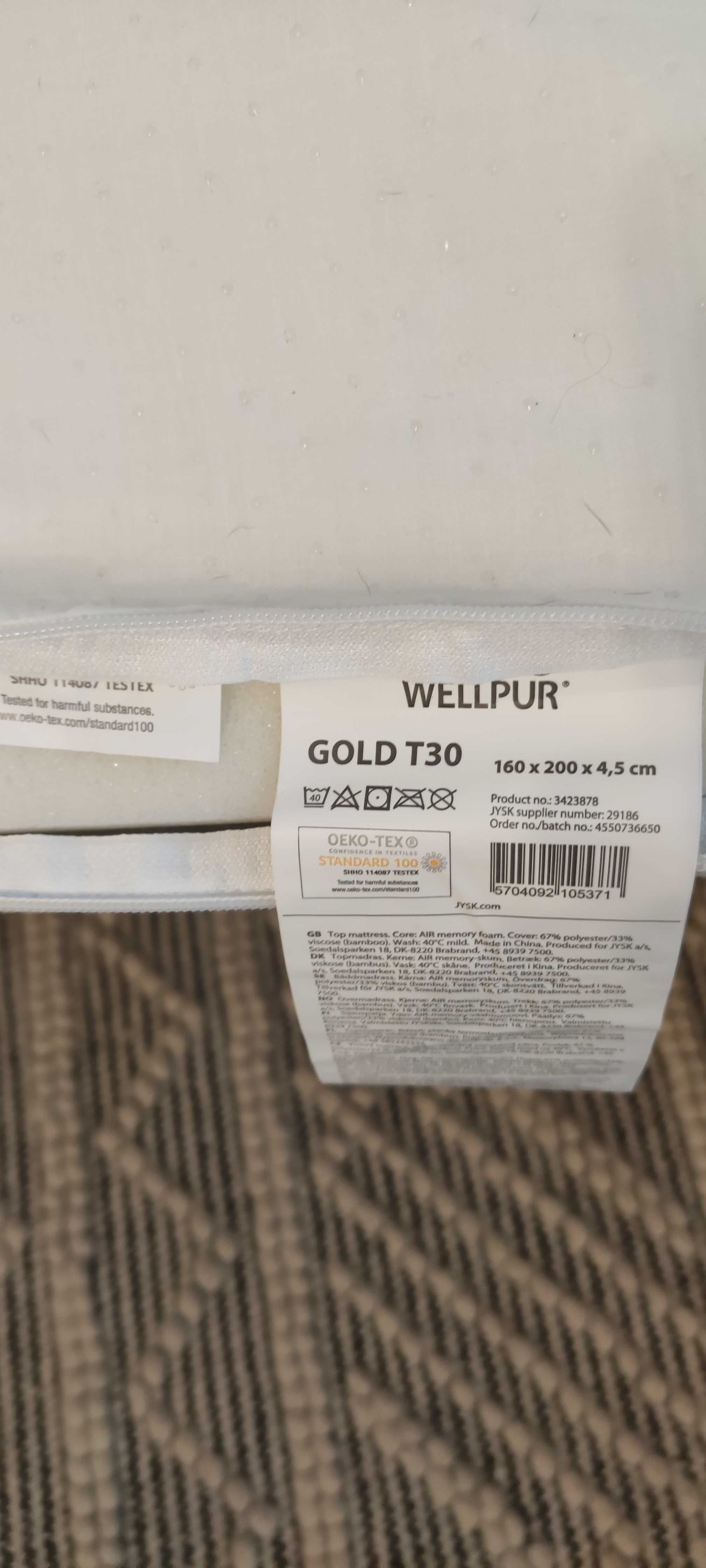 Top materac welpur gold t30 140x200x4,5 cm