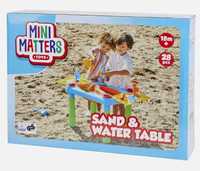 Stolik do zabawy piaskiem i wodą Mini Matters - 18 części