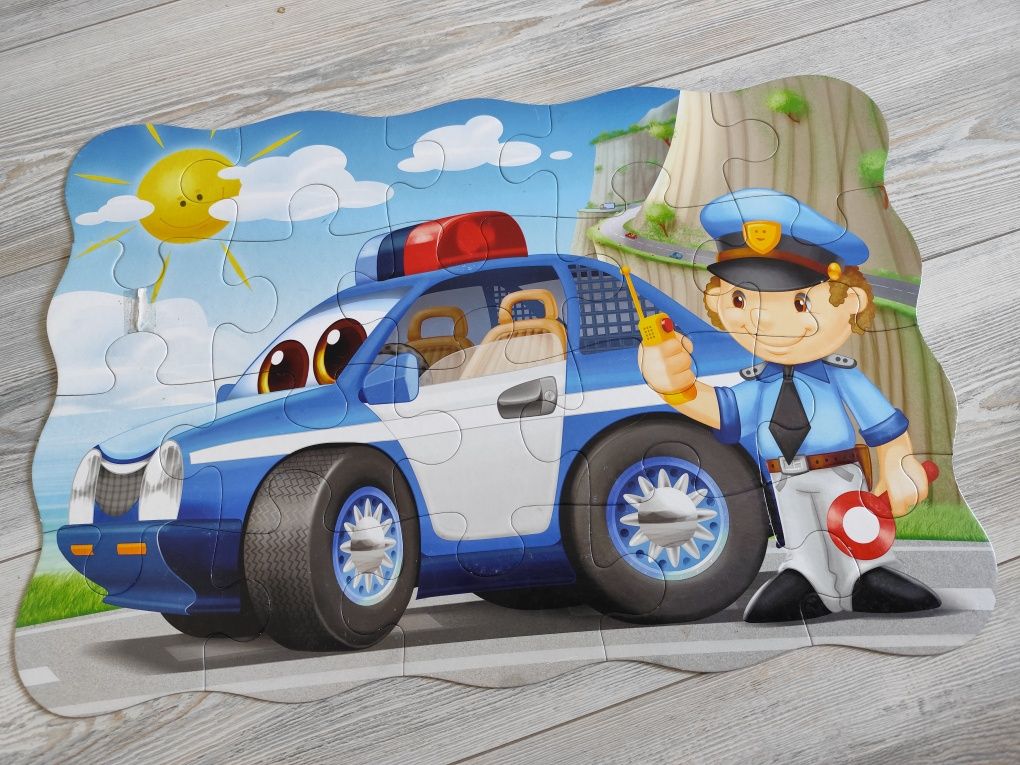 Puzzle maxi 20 sztuk policjant