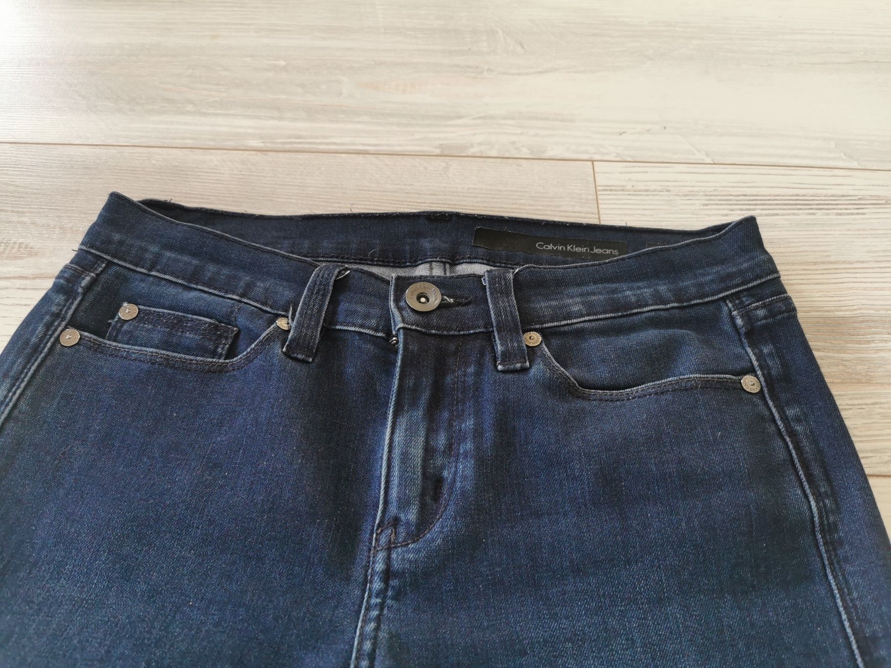 Spodnie jeansy damskie granat S /M Calvin Klein nowe
