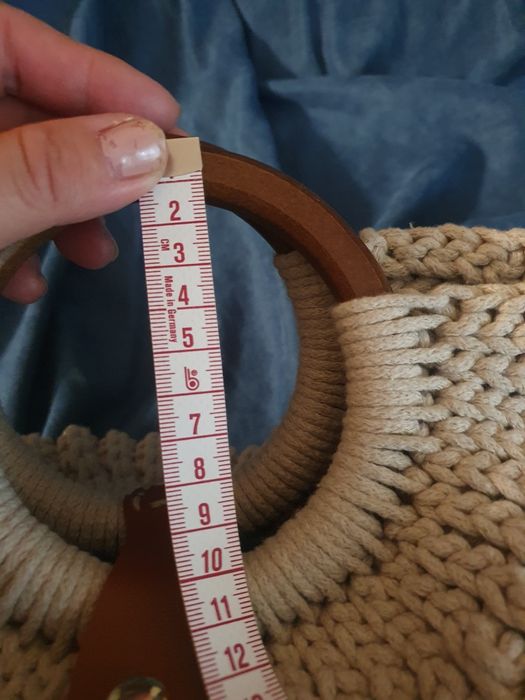 Torba handmade beżowa