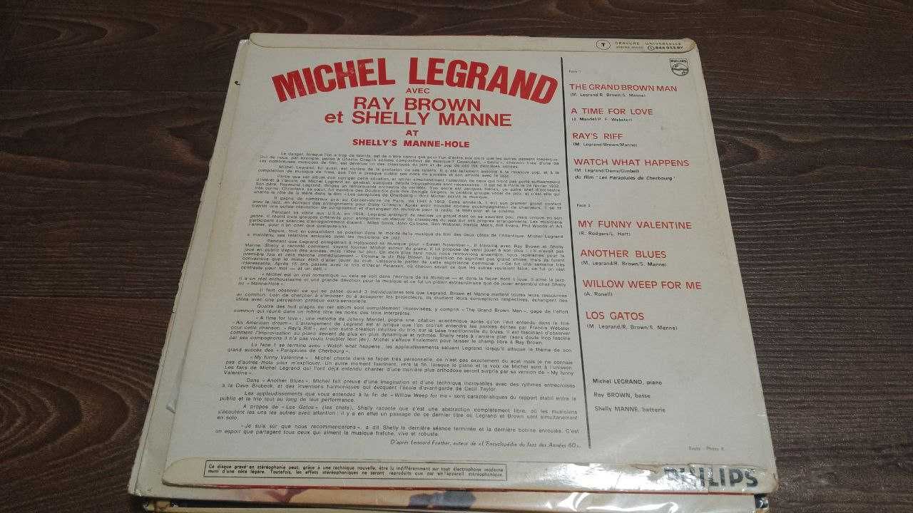 Michel Legrand avec Ray Brown et Shelly Manne - фирменный винил LP